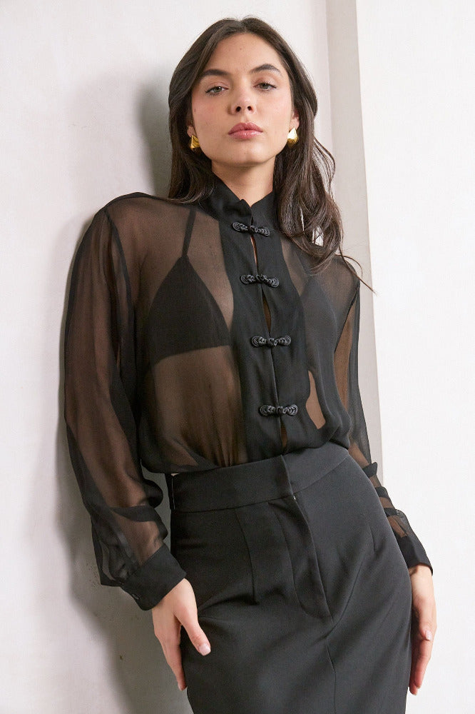 Niki Crepe Skirt & Fallon Silk Set