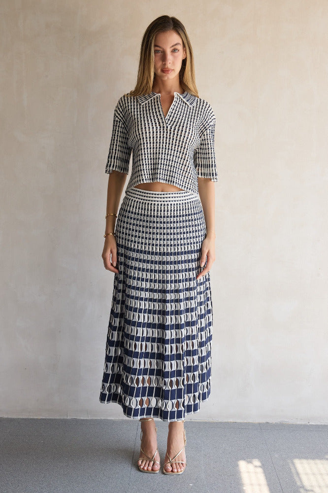 Adley Polo & Larken Midi Skirt