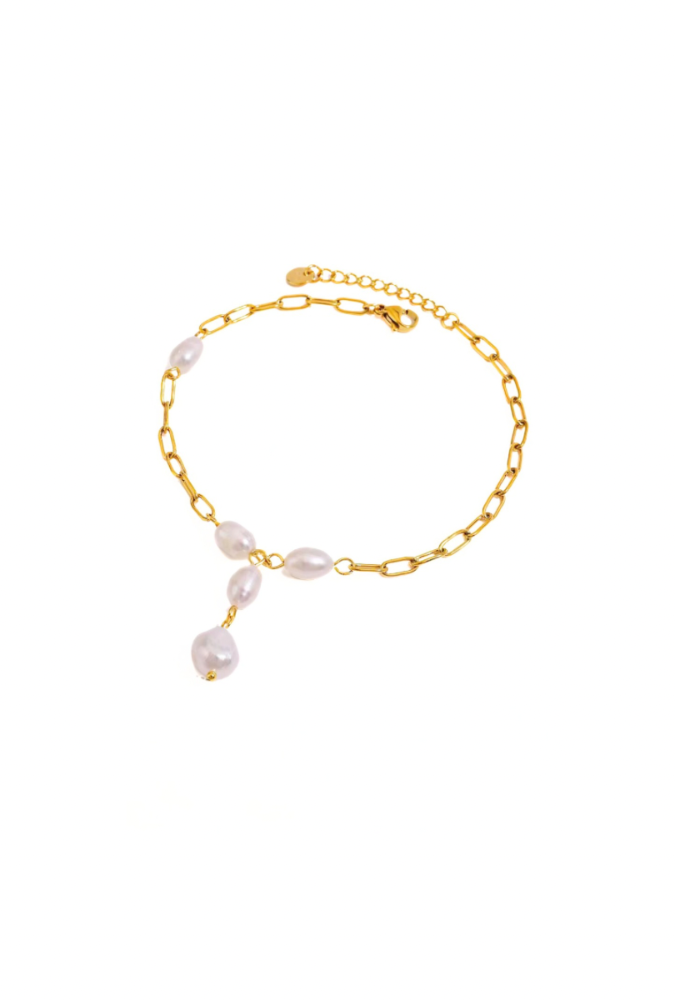Beatrice Pearl Anklet