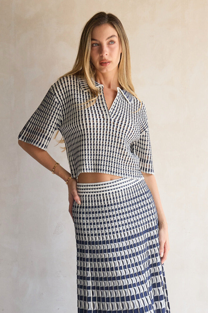 Adley Polo & Larken Midi Skirt
