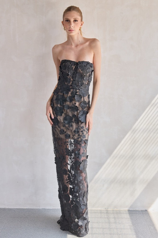 Jasmine Black Maxi Dress – BALBINA