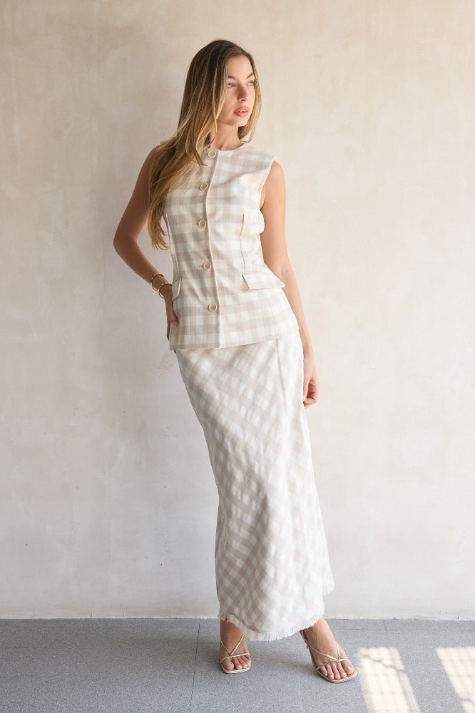 Set Calliope Vest & Noelle Pencil Skirt