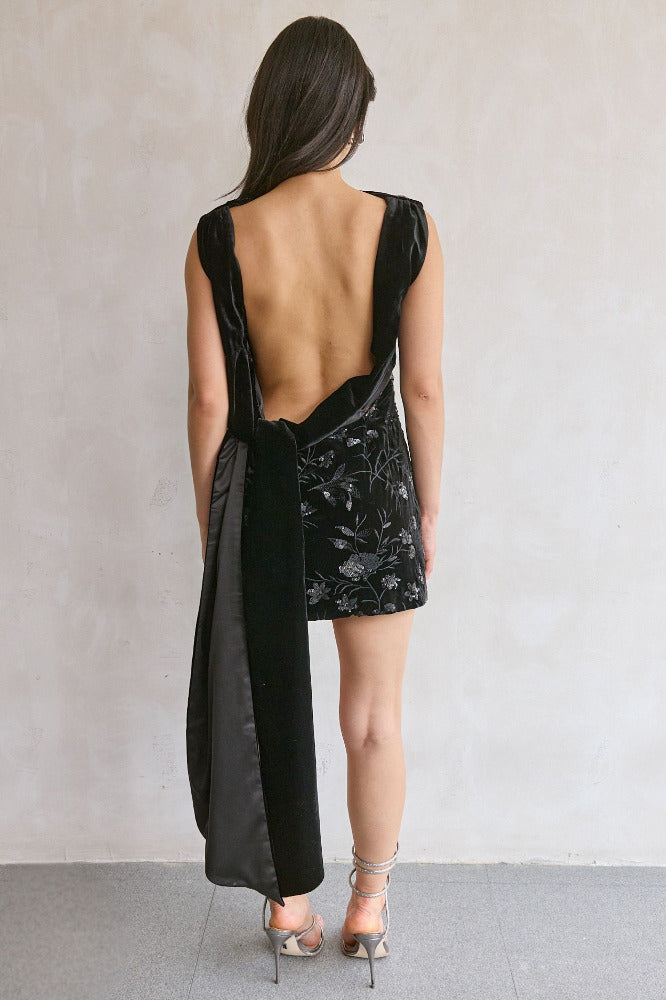 Winter Velvet Mini Dress