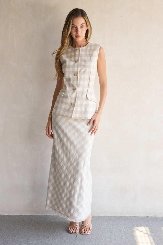 Set Calliope Vest & Noelle Pencil Skirt