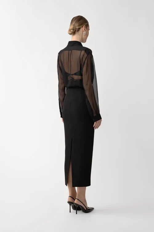 Niki Crepe Skirt & Fallon Silk Set