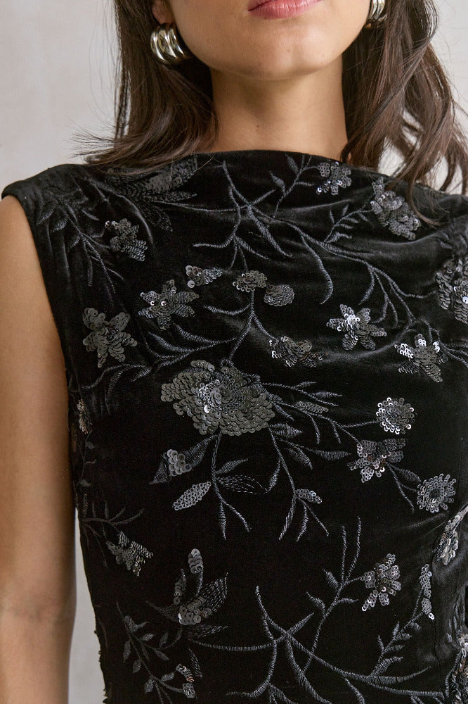 Winter Velvet Mini Dress