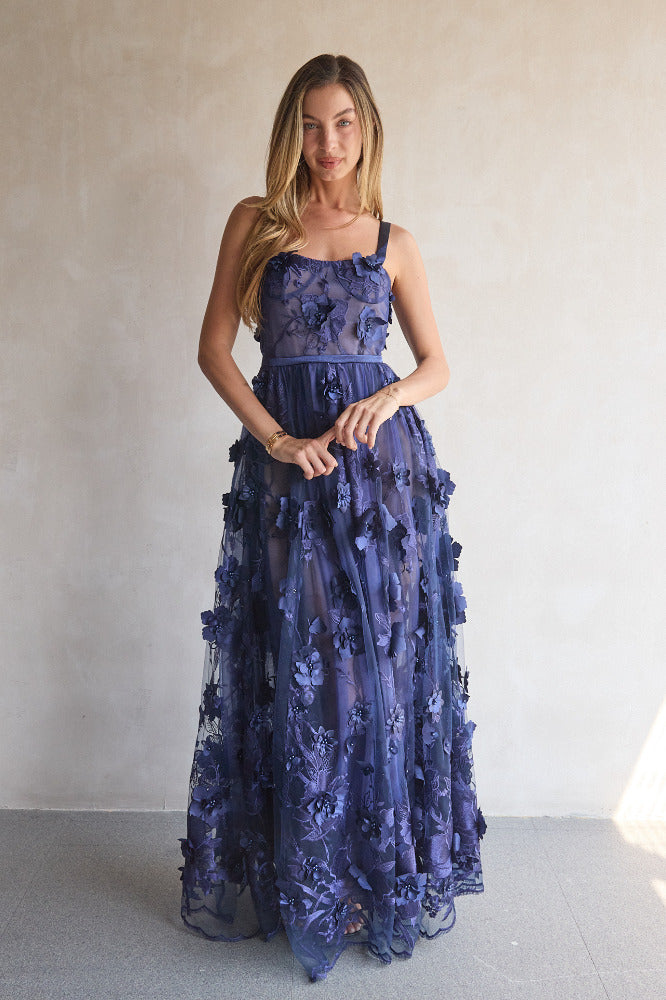 Anastasia Navy Maxi Dress