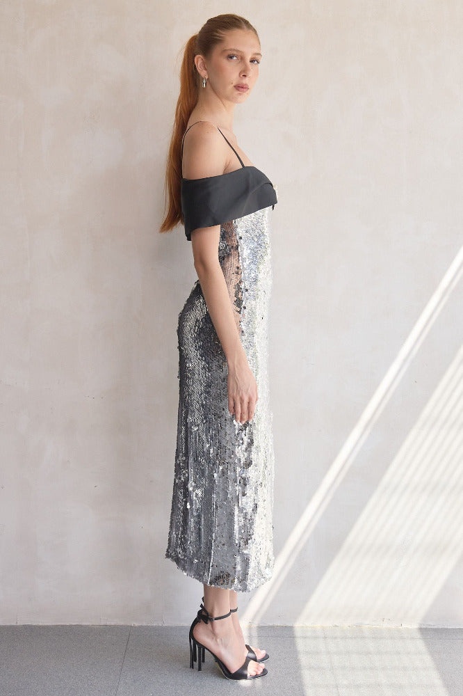 Moonlight Sequin Midi Dress