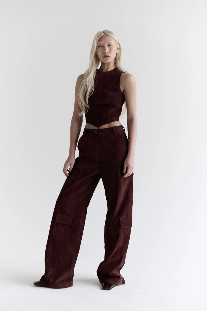 Maria Camila Sam Suede Top