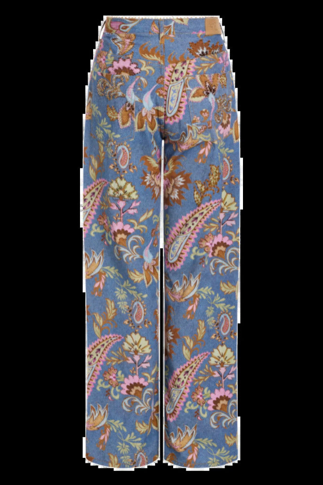 Boho Denim Pants