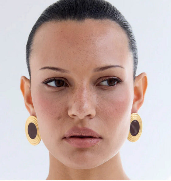 Rowan Earrings Brown