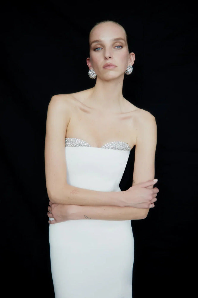 Noèlies Strapless in Silver Bellini