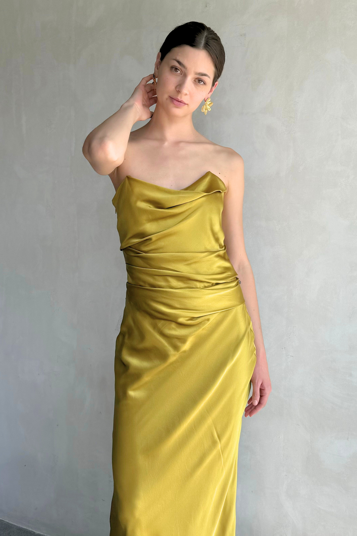 Cowl  Bustier  Gown