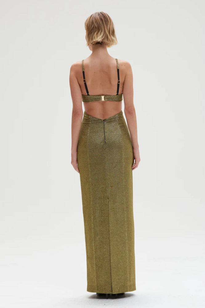Golden Weave Gown