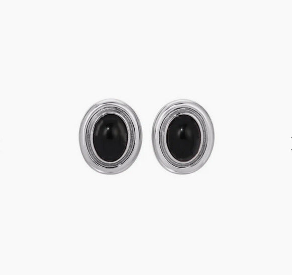 Prize Earrings Black/Silver