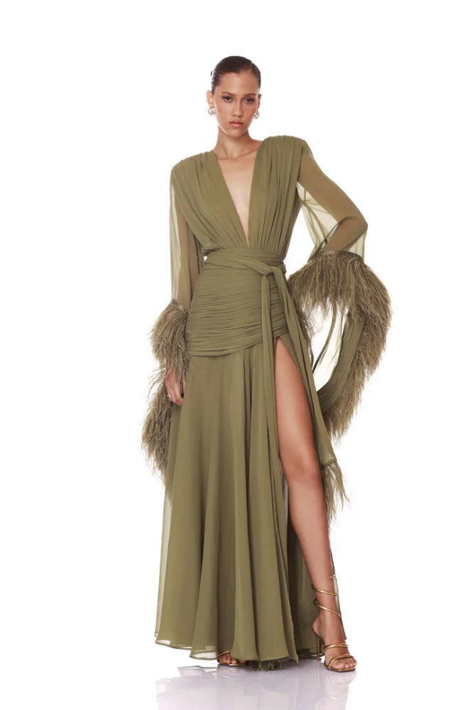 Geisha Maxi Dress Sage