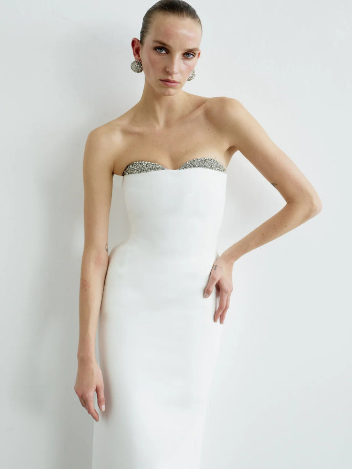 Noèlies Strapless in Silver Bellini