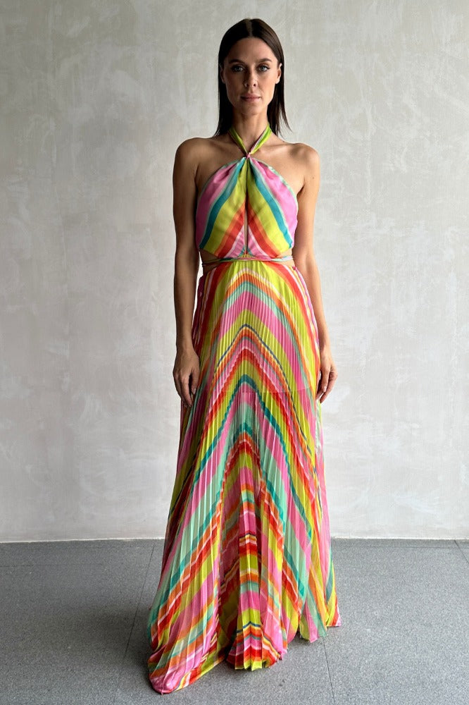 Pleated Long Dress