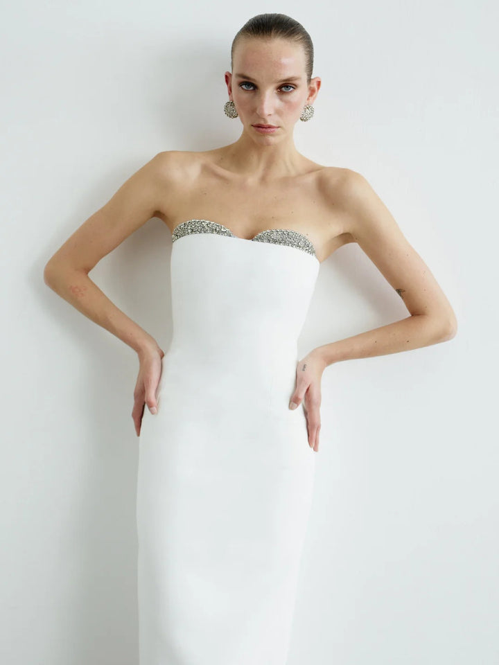Noèlies Strapless in Silver Bellini