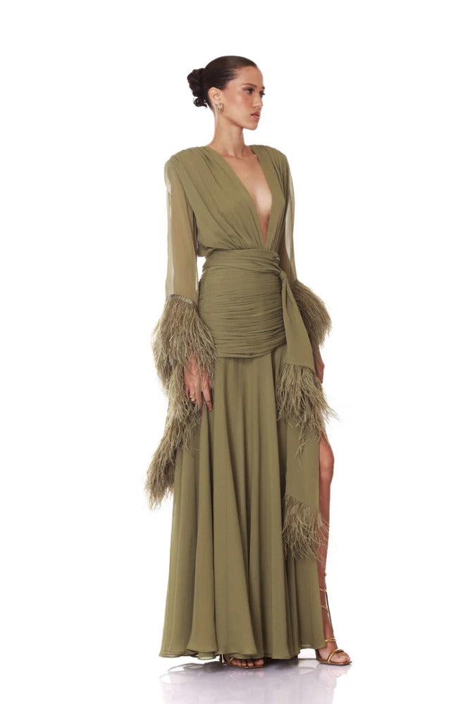 Geisha Maxi Dress Sage