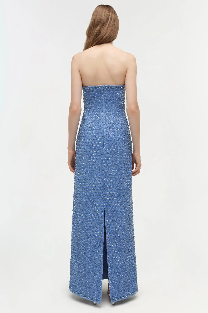 Vanessa Embellished Bustier Midi Dress