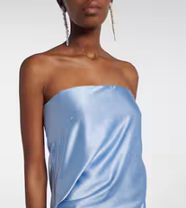 Draped Strapless Gown