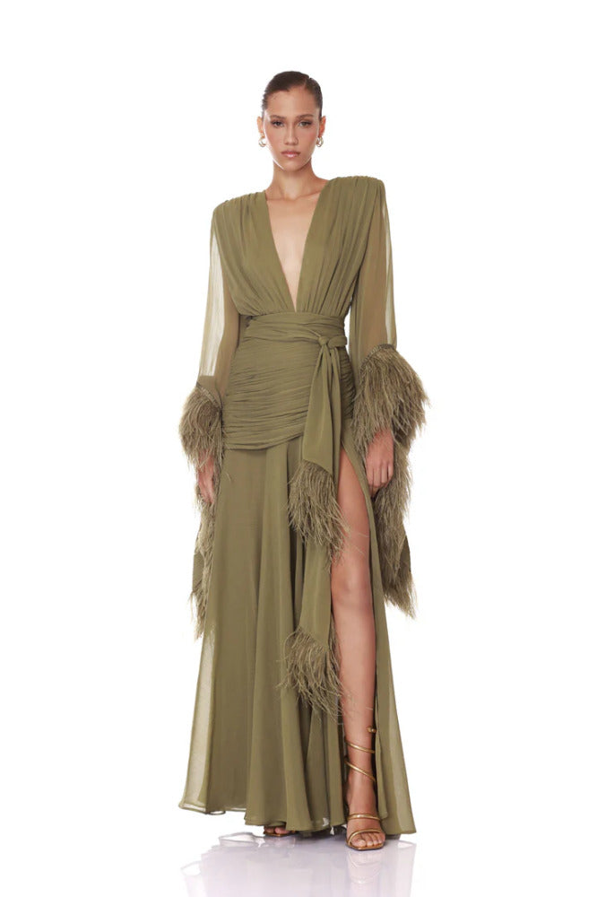 Geisha Maxi Dress Sage