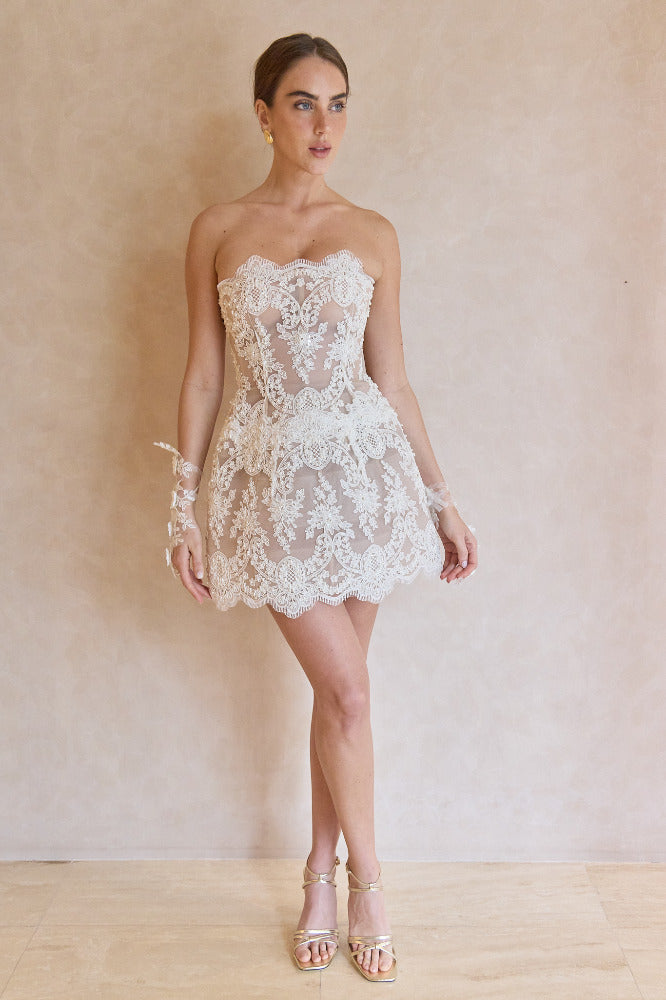 Paris Maraya Lace Mini Dress – BALBINA