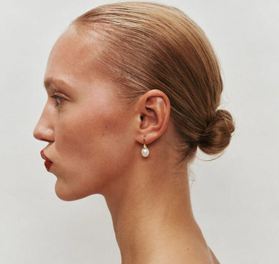 Odette Pearl Earrings Gold