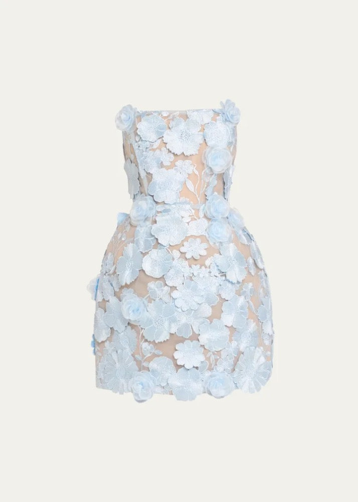 Bouquet Maraya Powder Blue Mini Dress