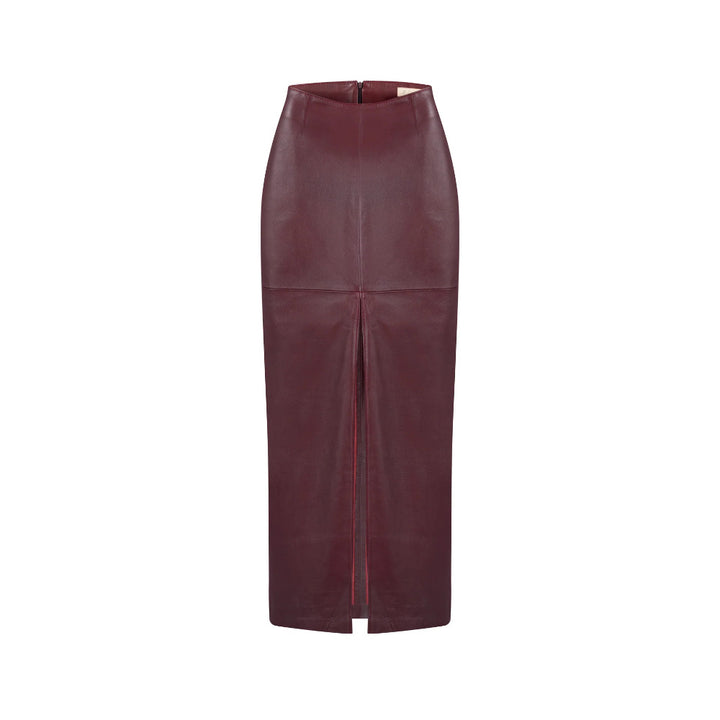 Laurel Leather Long Skirt Maria