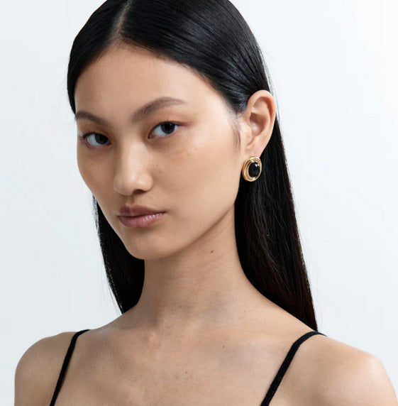 Prize Earrings Black/Gold