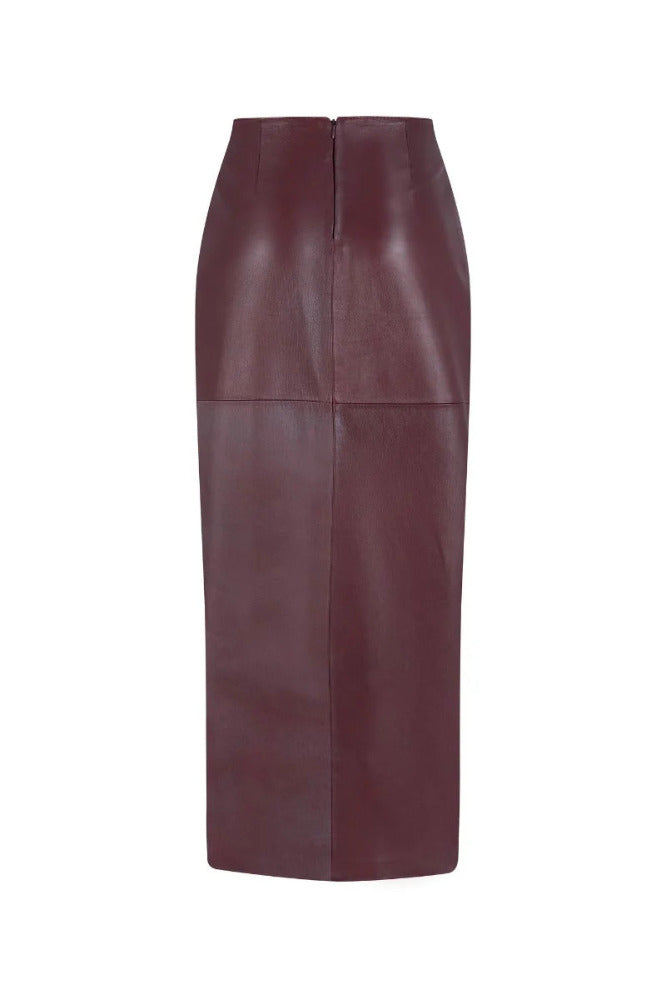Laurel Leather Long Skirt Maria