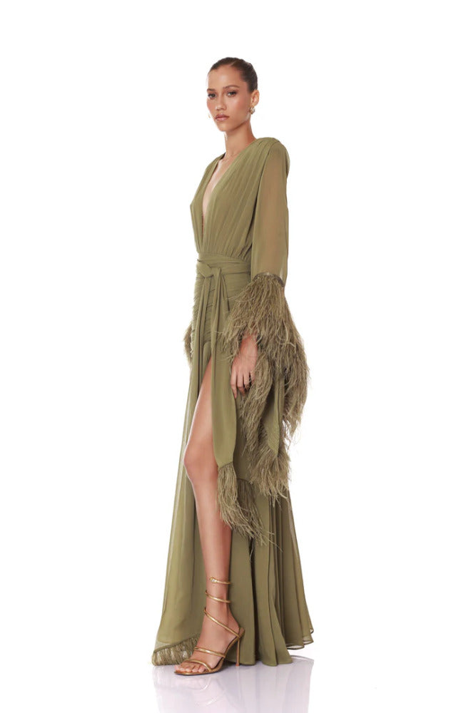 Geisha Maxi Dress Sage