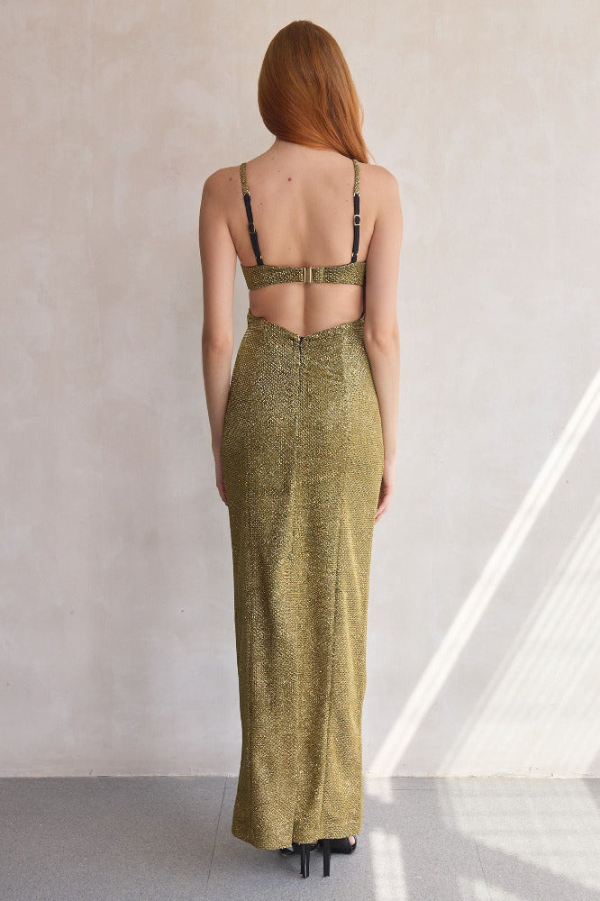 Golden Weave Gown