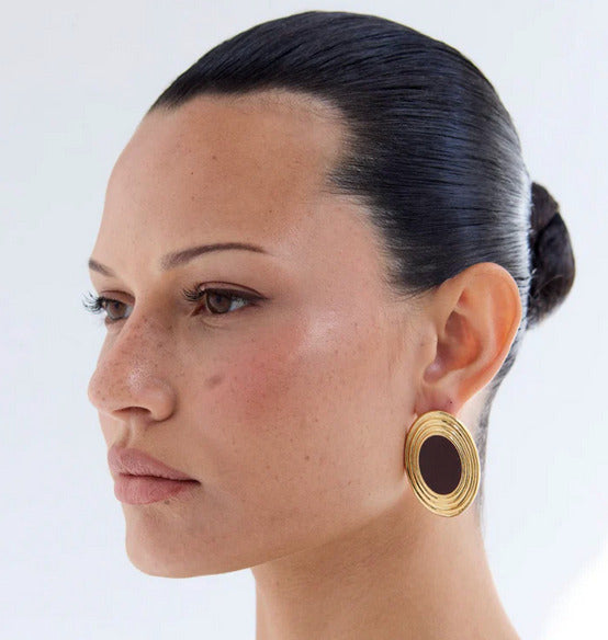 Rowan Earrings Brown