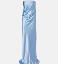 Draped Strapless Gown