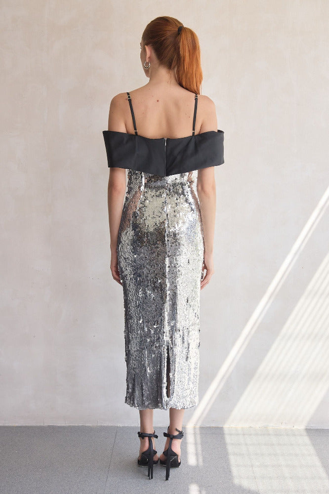 Moonlight Sequin Midi Dress