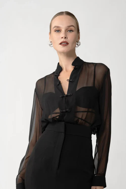 Niki Crepe Skirt & Fallon Silk Set