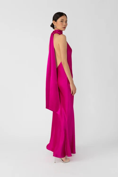 Penelope  Backless Satin Gown