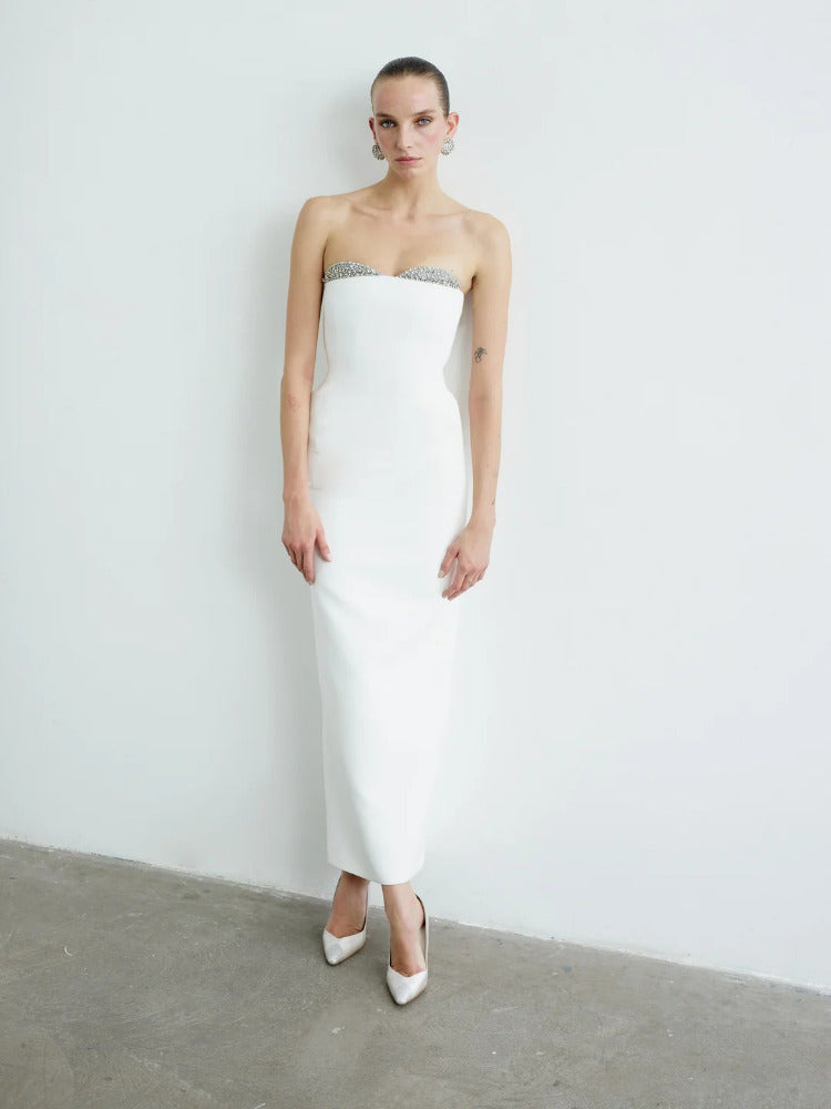 Noèlies Strapless in Silver Bellini