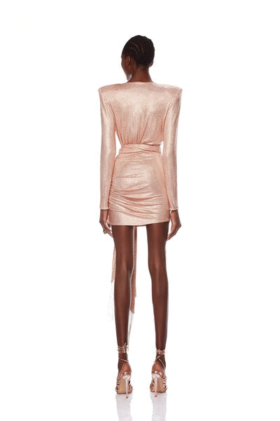 Rihanna Starlight Nude Mini Dress