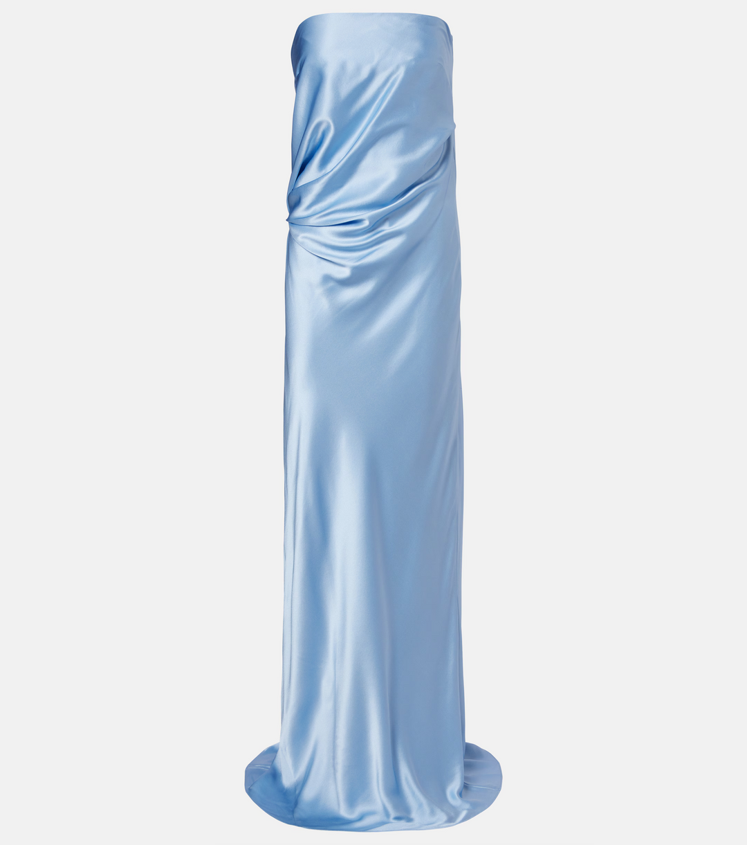 Draped Strapless Gown