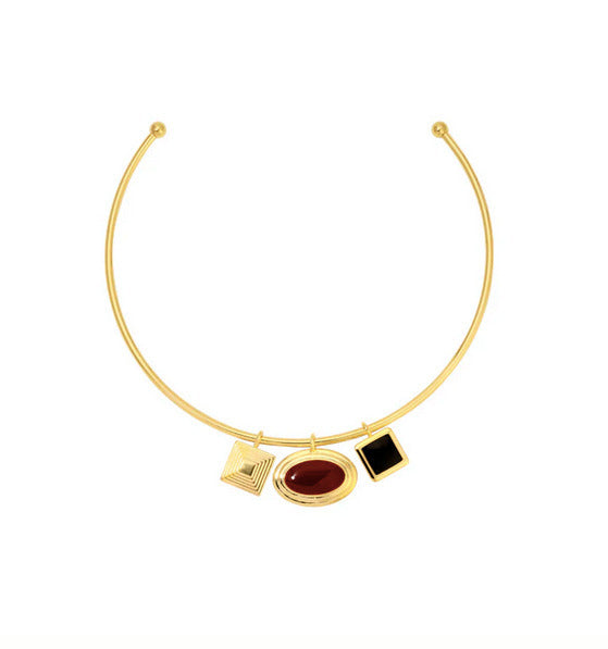 Solene Choker Charm Bundle Gold