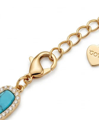 Turquoise Pavé Necklace