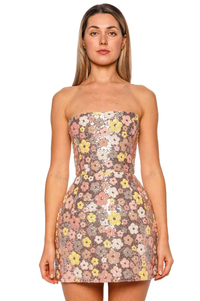 Jasmine Maraya Straples Mini Dress