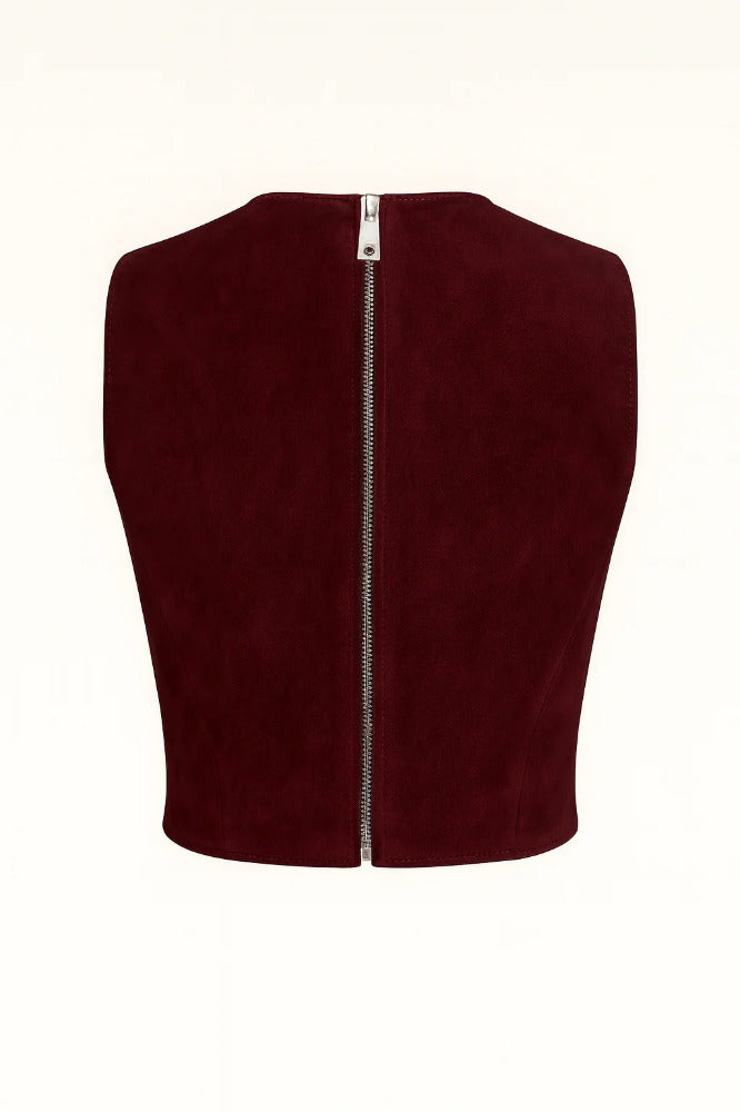 Maria Camila Sam Suede Top
