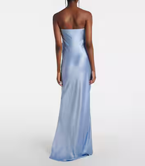 Draped Strapless Gown