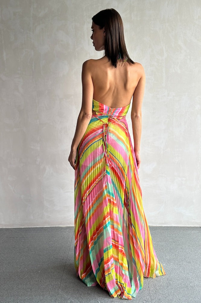 Pleated Long Dress