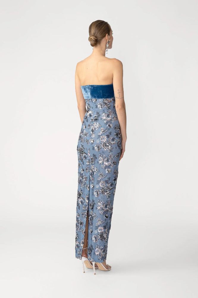 Adrian Embroidered Gown